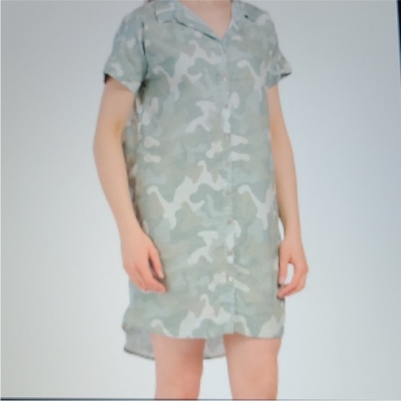 C&C California Camo Kimono Button Down Dress - Picture 7 of 9